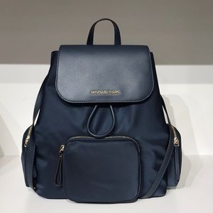 Michael Kors Nylon Navy cargo backpack Abbey